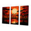 Pleine lune magique, ensemble de salon art mural africain-387547740-387547738
