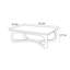 Table basse de style chinois rétro minimaliste