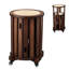 4 pièces 22 po H Tabouret de bar gigogne en bois avec siège en osier-722931721