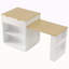 Îlot de cuisine cannelé de 82,6 po avec table de salle à manger extensible pour 4 à 6 personnes, table d'îlot de cuisine avec prise de courant, table de cuisine avec rangement double, 2 tiroirs et 2 tablettes latérales ouvertes