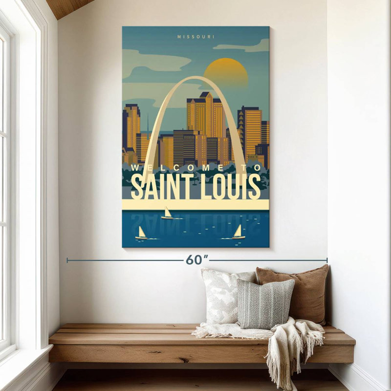 Affiche Aime Saint Louis Arch, H 51 po x l 34 po