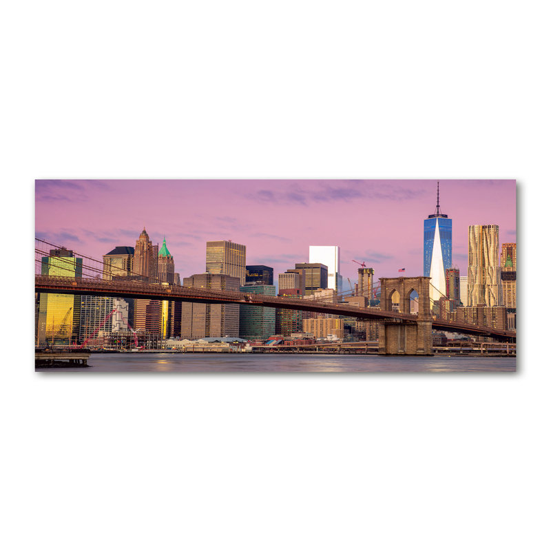 Manhattan New York 1 Piece Wrapped Canvas Wall Art
