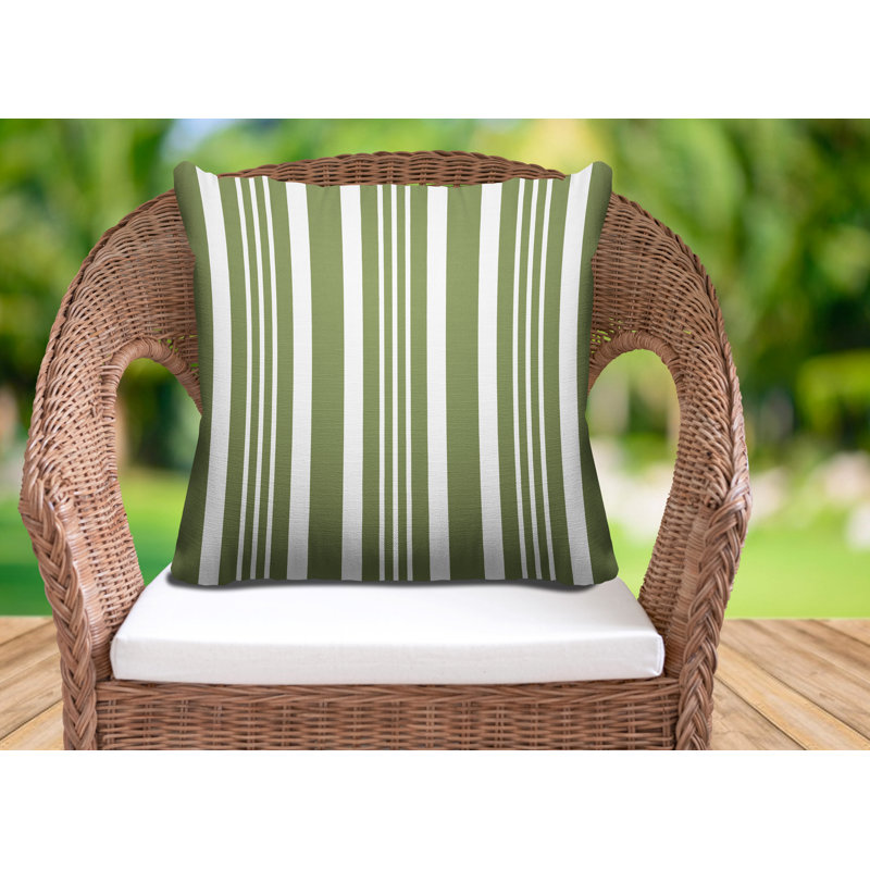 Housse et insert de coussin carré d'extérieur Healthcliff, H 17 po x l 17 po, Coriandre