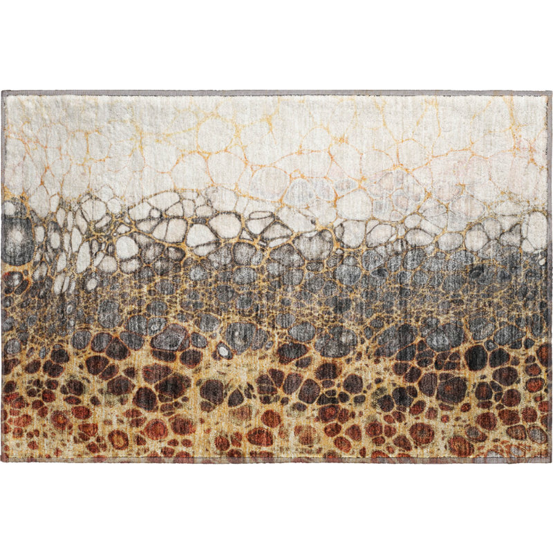 Tapis ivoire de qualité supérieure lavable à la machine Kolten, Rectangle 1 pi 8 po x 2 pi 6 po 