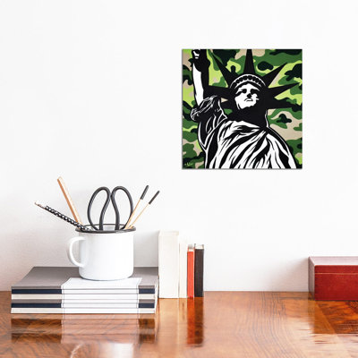 Camo Liberty by Hybrid Life Art - Wrapped Canvas Print
