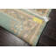 Tapis en laine noué à la main 6 po x 9 po Aqua Aubusson