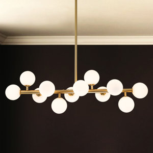 Prentice 12 - Light Dimmable Modern Linear Chandelier