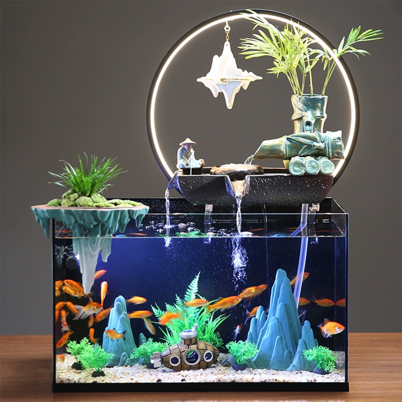 Aquarium en verre, H 25,59 po x l 20,87 po x P 10,83 po