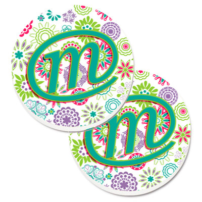 Ceramic Round 2 Piece Car Coaster Set