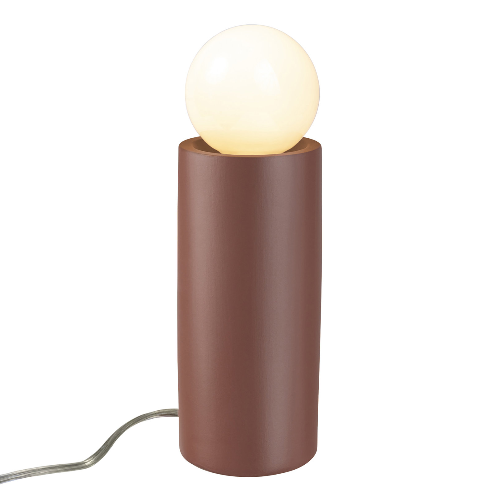 Rachid Ceramic Torchiere Lamp, 16.5" H x 5.5" W x 5.5" D, Canyon Clay
