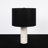 Cylinder White Marble Base Table Lamp (Set Of 2)