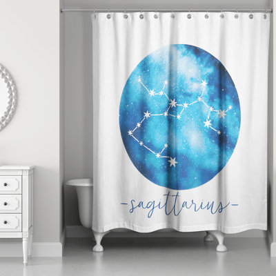Dulin Sagittarius Zodiac Constellation Shower Curtain