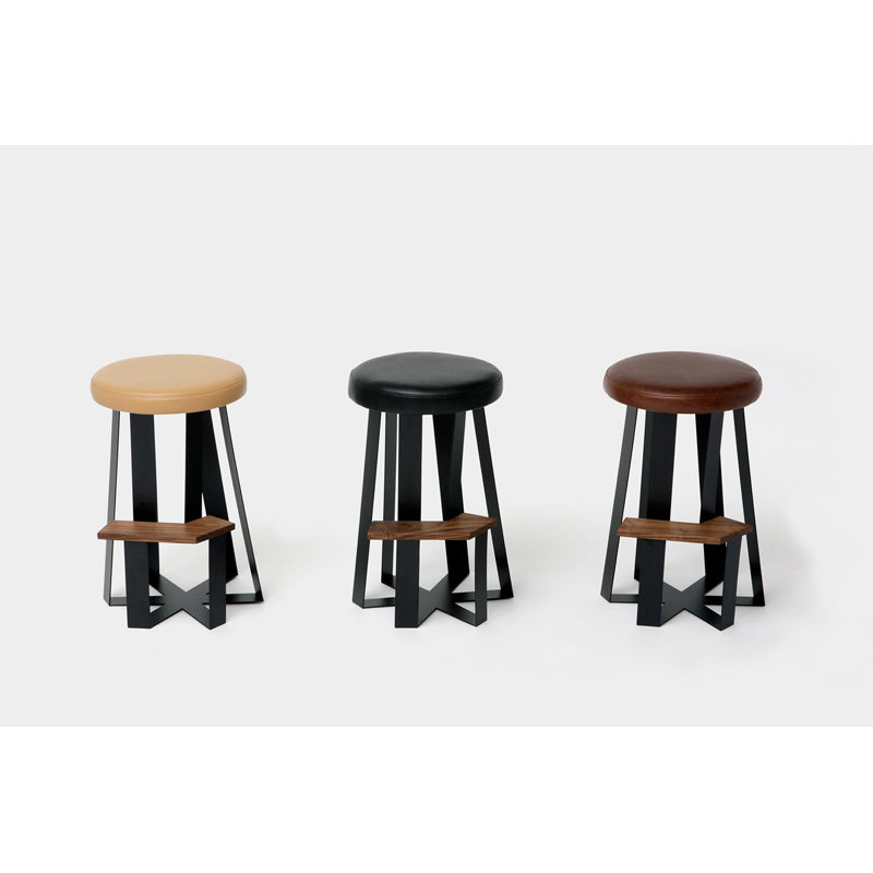 Stool with Metal Frame, Canyon