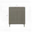 Armoire de cuisine moderne avec tablettes ouvertes
