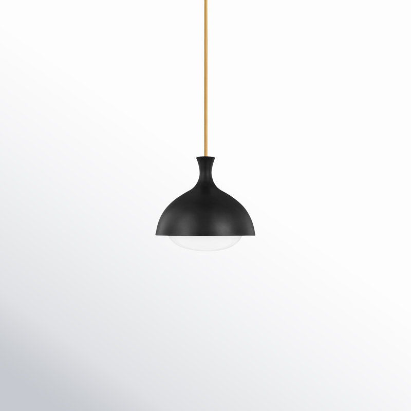 Lucerne 1 - Light Pendant, Midnight Black/Burnished Brass