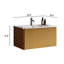 U047-Etna30w-305 Meuble-lavabo de salle de bain 30 po noyer rayé avec tiroir en céramique Etna-664041706