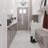 12 x 13.5 Bianco Carrara, Wooden Grey Marble Random Mosaic Tile