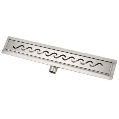 Linear Shower Mallon Stainless Steel Bathroom Wetroom Channel Waste Trap 50-90Cm