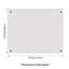 Pre-Drilled Tempered Glass Splashback for Cookers-126479401