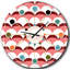 Horloge murale géométrique rétro V - Mid-Century-40748105