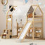 Lit mezzanine en bois avec structure en forme de maison et tente-1926350326-1926350328