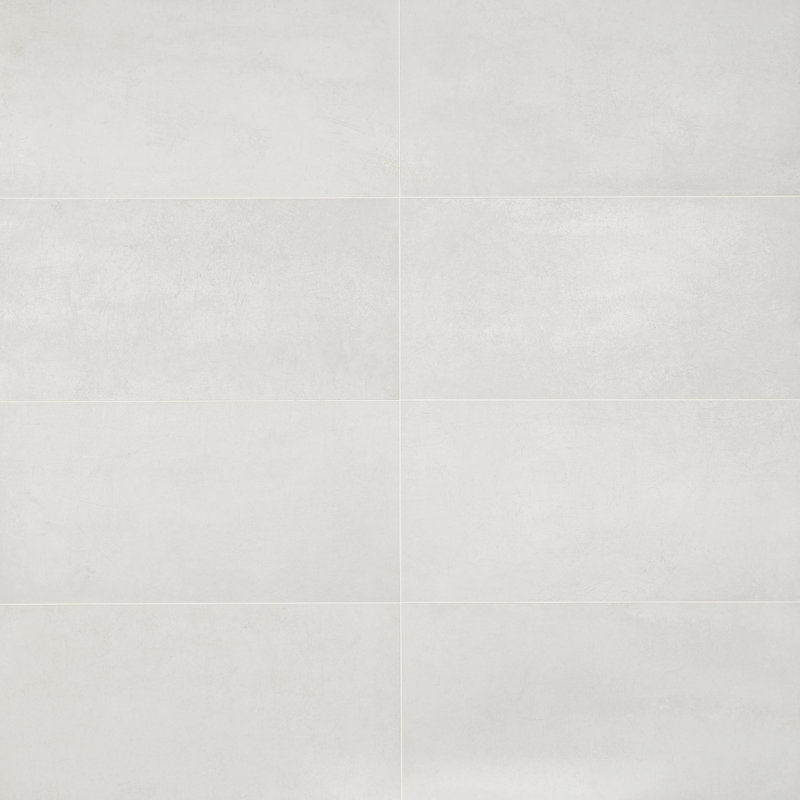 Fuse 12" x 24" Porcelain Metallic Look Wall & Floor Tile (13.56 sq. ft./ box), Light Gray