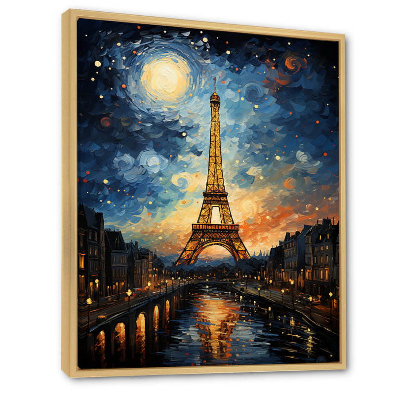 Alsek " The Eiffel Tower In 19 Century I ", Natural Floater Framed, 32" H x 24" W x 1" D