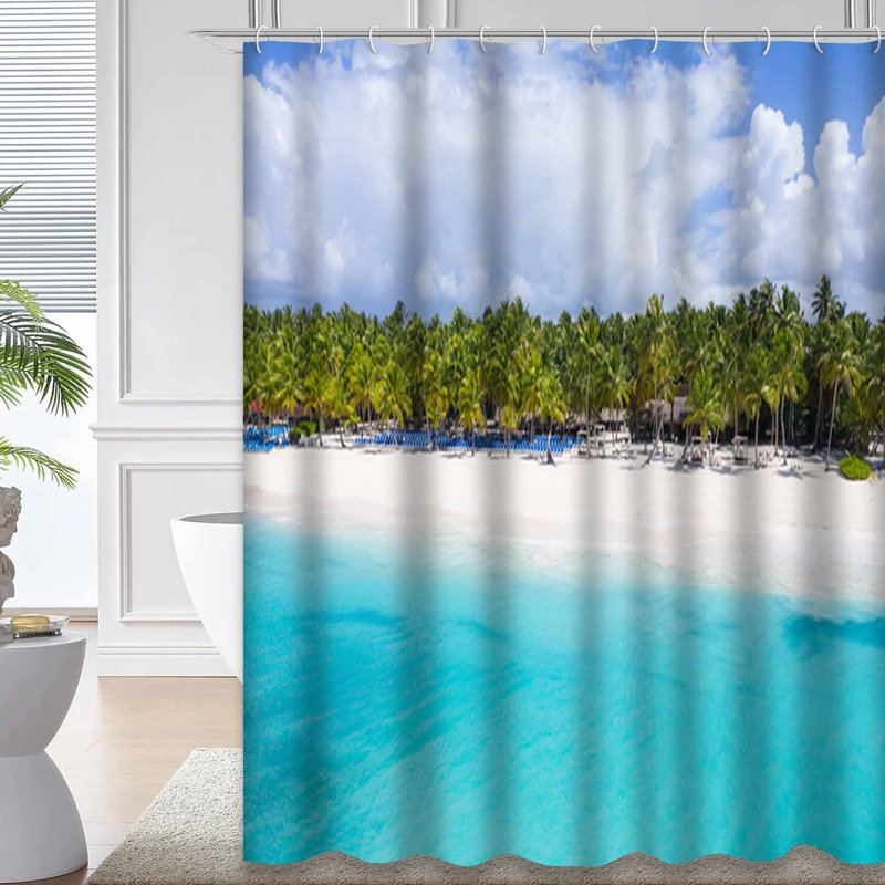 Plage tropicale avec 12 crochets, L 72 po x l 72 po