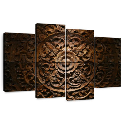 Fleurs de bois sculpté Senne