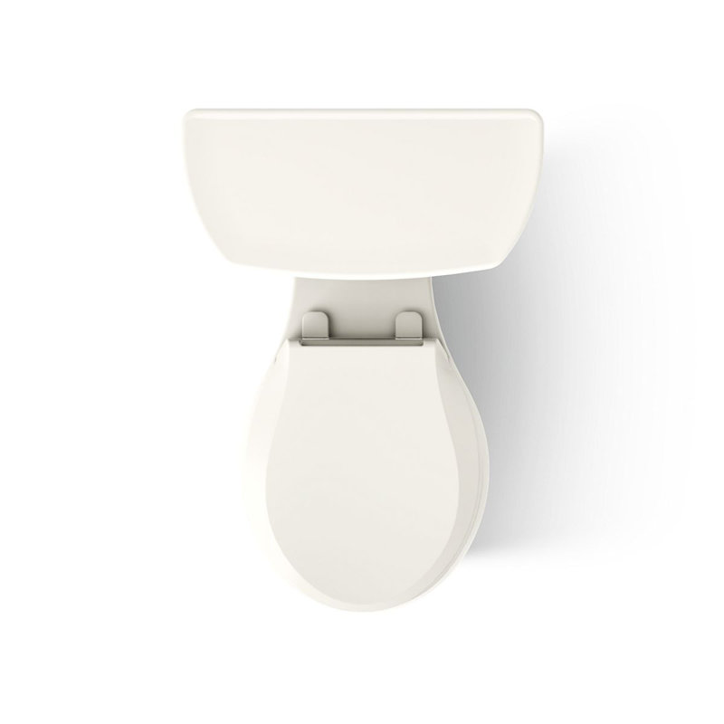 Highline 1.28 GPF Water Efficient Round Two-Piece toilet (Seat Not Included), Biscuit