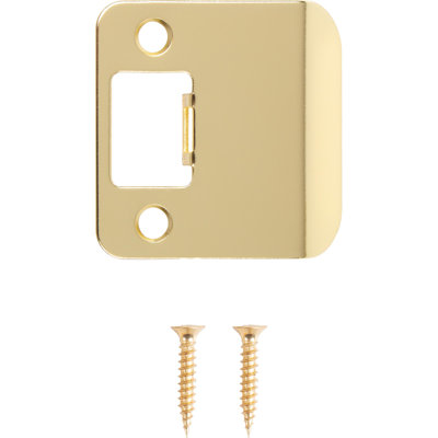 Round Corner Extended Lip Strike, 2-1/4" X 1-3/4", (2-1/4" Overall Length), By Stone Harbor Hardware