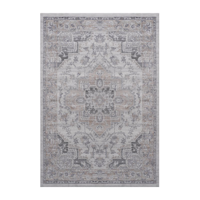 MARFI Collection 2X3 Ivory / Beige / Oriental Doormat Rug