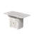 Versatile Folding Dining Table with Storage and Marble Finish