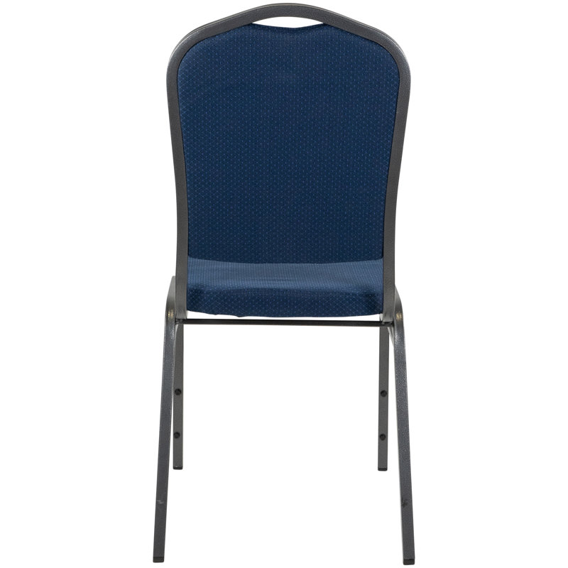 Chaise de banquet empilable en acier, Bleu
