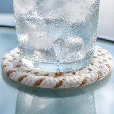 a Coaster Insulating  Yarn Woven