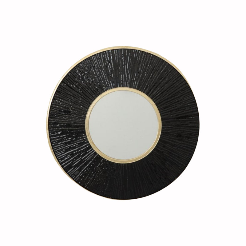 Deverel Metal Round Wall Mirror