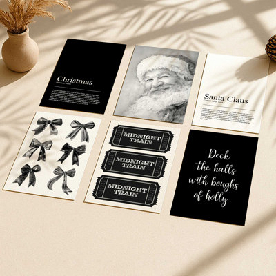 Silent Night Collection, ensemble de 6 reproductions d'art