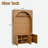 Retro Arched Hall Tree With Adjustable Shelves, Bench, Cabinets, Coat Rack And Open Shelving-1877508344