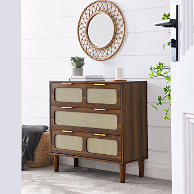 3 Drawer Cabinet, Bedroom Dresser, Farmhouse Dresser Cabinet, Living Room Corridor Storage Dresser, Hallway, Entrance Storage Box Drawer Cabinet