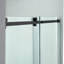 Portes de douche coulissantes simples sans cadre, l 56 à 60 po x H 76 po, avec verre trempé transparent de 5/16 po et film antidéflagrant-102630223