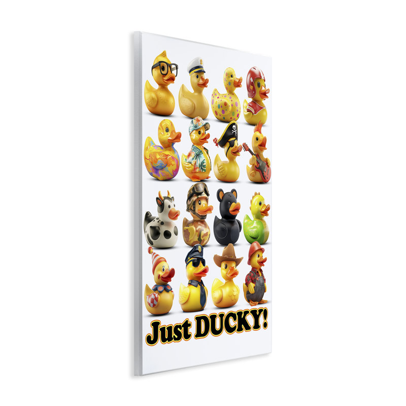 Plaque murale Just Ducky, par Jim Baldwin, H 15 po x l 10 po
