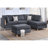 Upholstered L-Shaped Sectional Reversible-1337588817