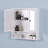 Wall Mounted Bathroom Cabinet With 2 Mirror Doors, Entryway Cabinet