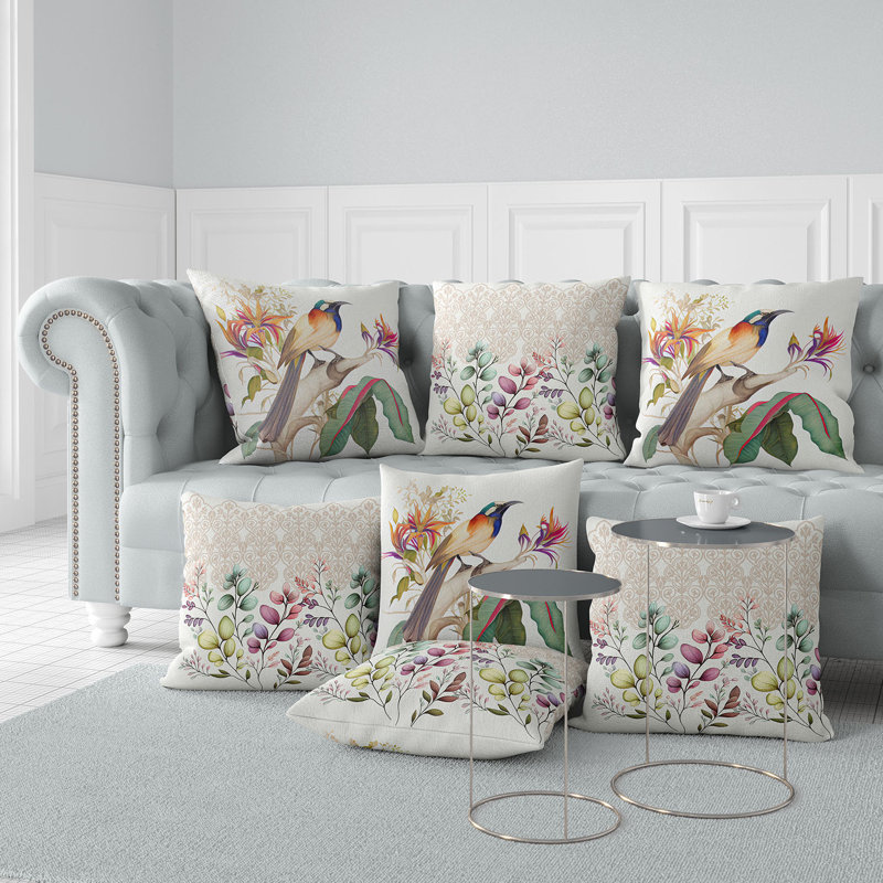 Coussin intérieur/extérieur Floral, 26 po x 26 po
