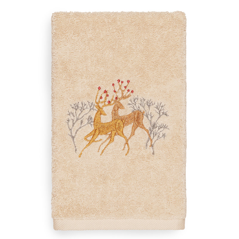 Christmas Midweight Hand Towel, Sand
