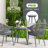 Brandsville 32.3" H 2-Person Round Aluminum Bistro Set with Cushions-1373986735
