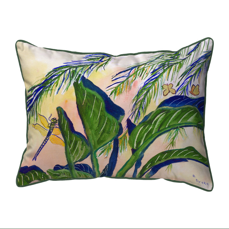 Elephant Ears Outdoor Throw Pillow, Large