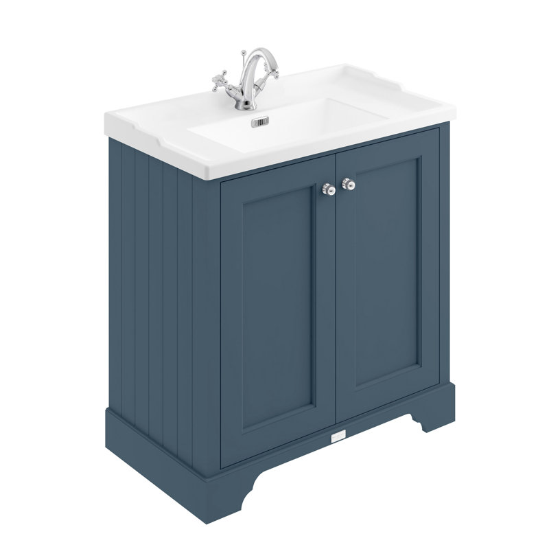 Bayswater 820 mm Bathroom Vanity, Stiffkey Blue