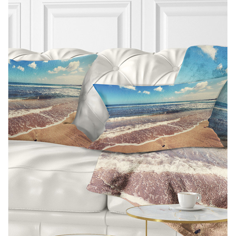 Coussin lombaire de plage tropicale à Seaside, Rectangle 12 po x 20 po