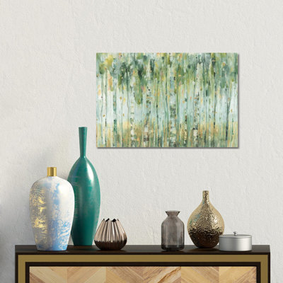 The Forest I 1 Piece Floater Frame Wall Art on Canvas